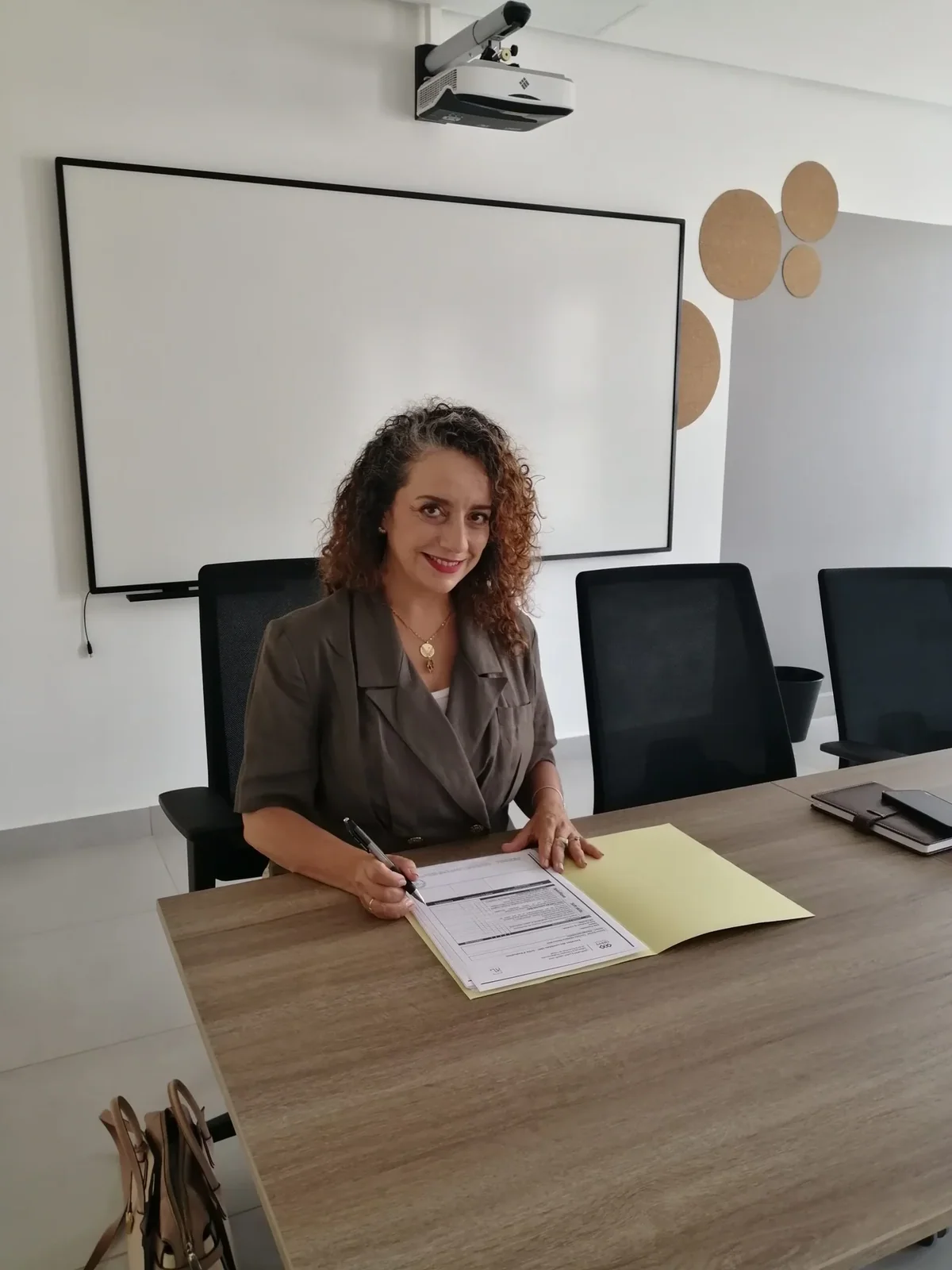 Sophia lors d’une séance de coaching